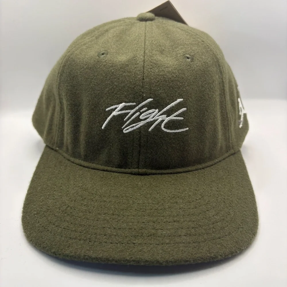 Jordan Flight Adult Unisex Olive Green Wool Blend M/L Baseball Cap New With Tags